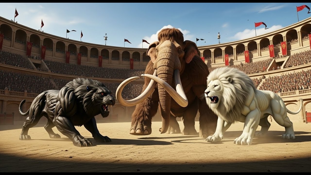 Black Tiger vs White Tiger vs Mehmoth | Epic Desert Arena Beast Battle