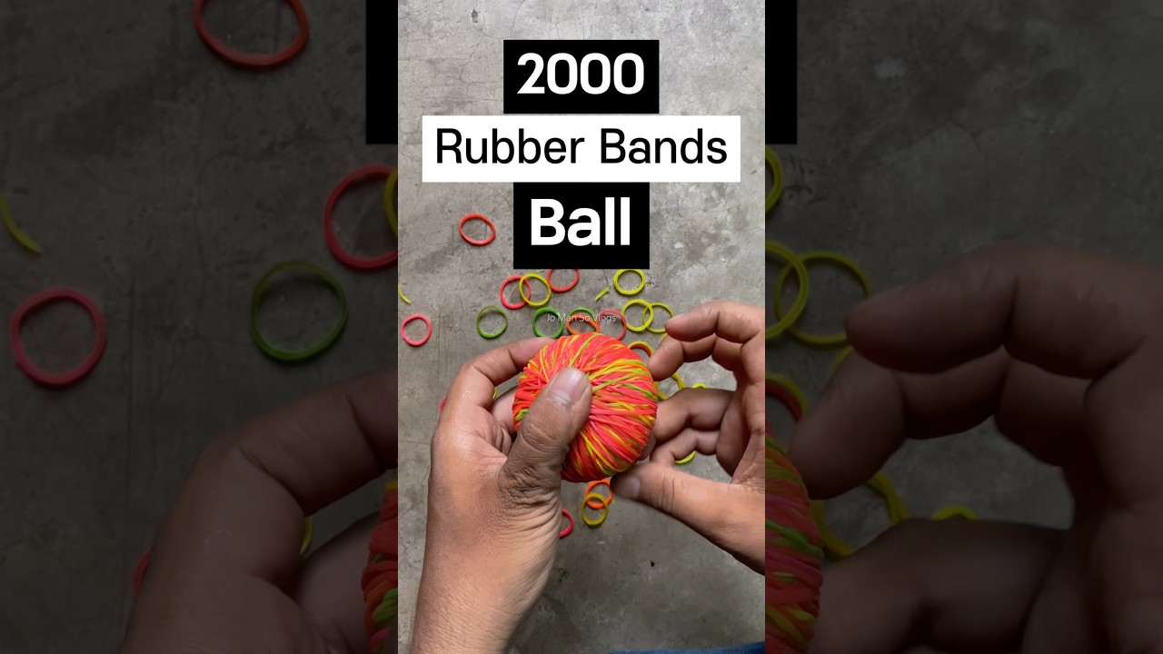 2000 Rubbers Ball🏀 #shorts #ball #rubberbandball #trending #jomansovlogs