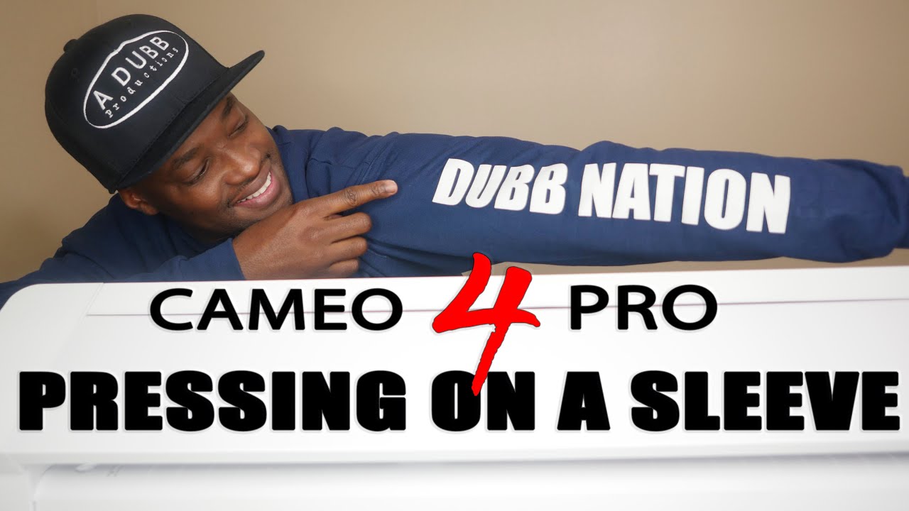 Silhouette Cameo 4 Pro | Heat Pressing On A Sleeve