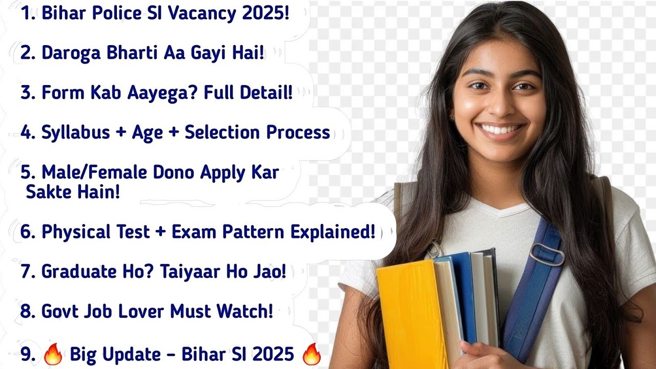 Bihar Police SI Vacancy 2025 | Bihar Daroga Bharti Full Detail | Syllabus, Age, Form Kab Aayega?