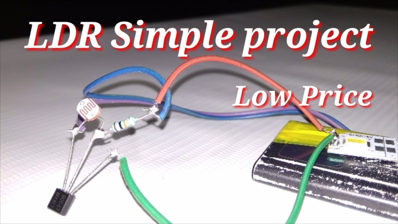 Automatic Light On Off LDR Project simple step by step with voice