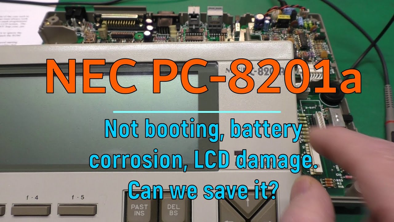 NEC PC-8201a: Crumbling death foam &ndash; Can we save this poor slabtop?