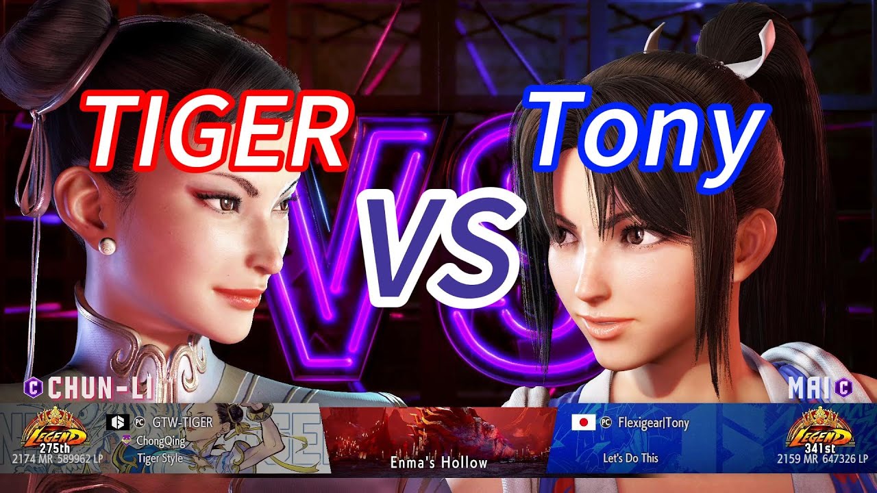 SF6💥TIGER(CHUN-LI) vs Tony(MAI)💥Street Fighter 6 High Level Match's EP1407