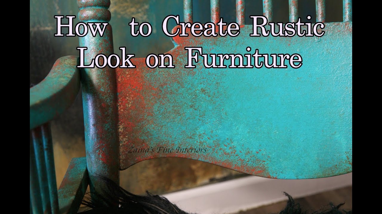 How to Create Patina/Rustic Look on Furniture with Paint/Furniture Techniques/Painted furniture