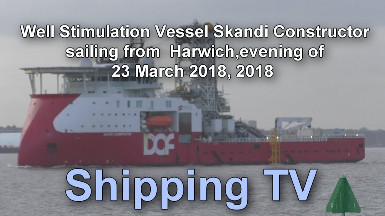 Well Stimulation Vessel Skandi Constructor sailing, 23 March 2018