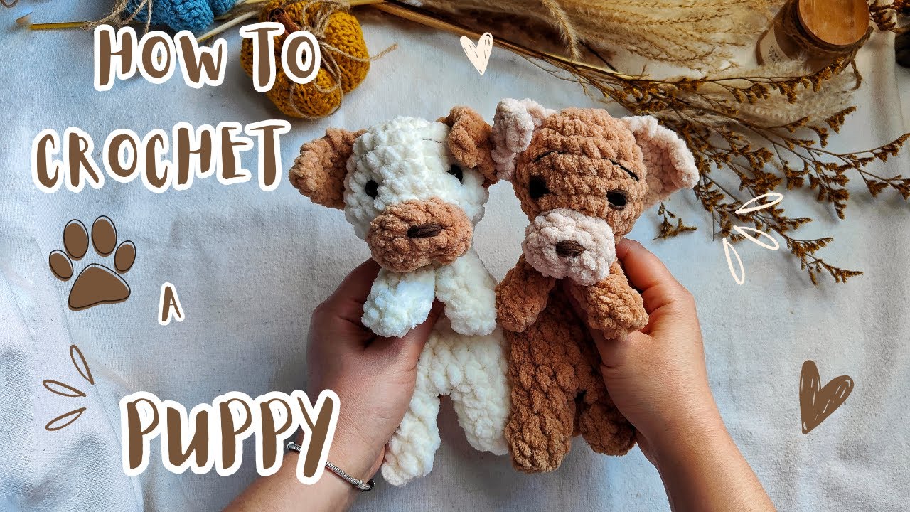 Crochet Puppy Tutorial |  Cute Crochet DogTutorial | Step-by-Step Guide for Beginners