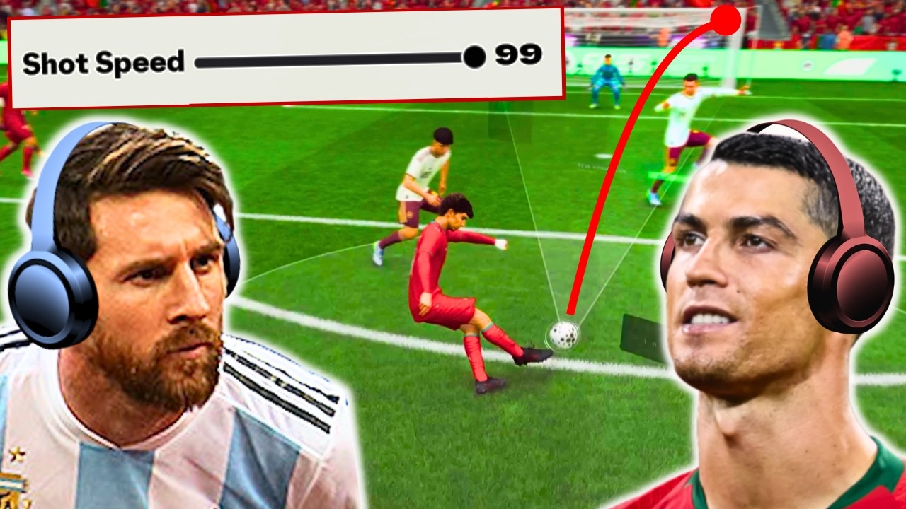 MESSI vs RONALDO: ALL 99 STATS BATTLES!