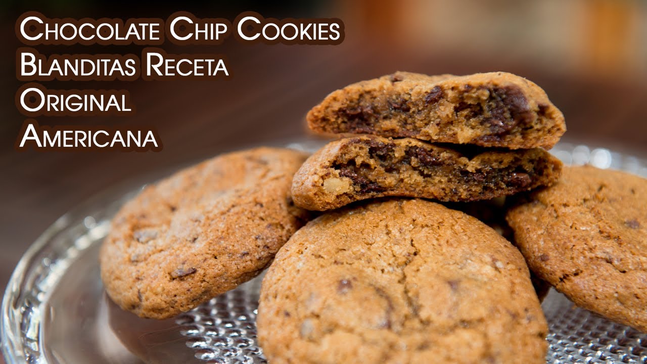 Chocolate Chip Cookies Blanditas Receta Original Americana