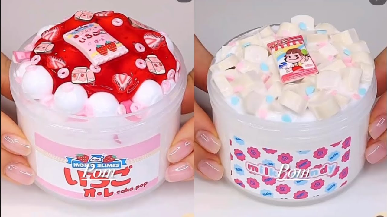 |Satisfying Slime Compilation| Momo Slimes!!