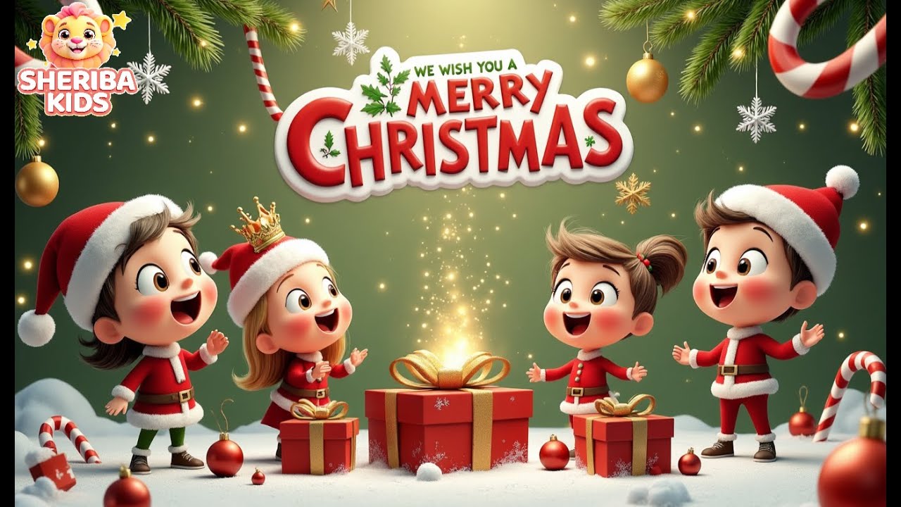 🎵 We Wish You a Merry Christmas – Fun Kids Holiday Song @sheribakids