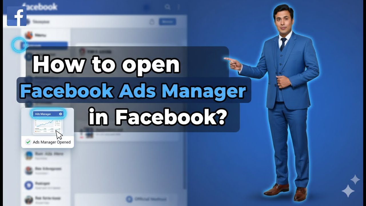 How to open Ads Manager in Facebook?