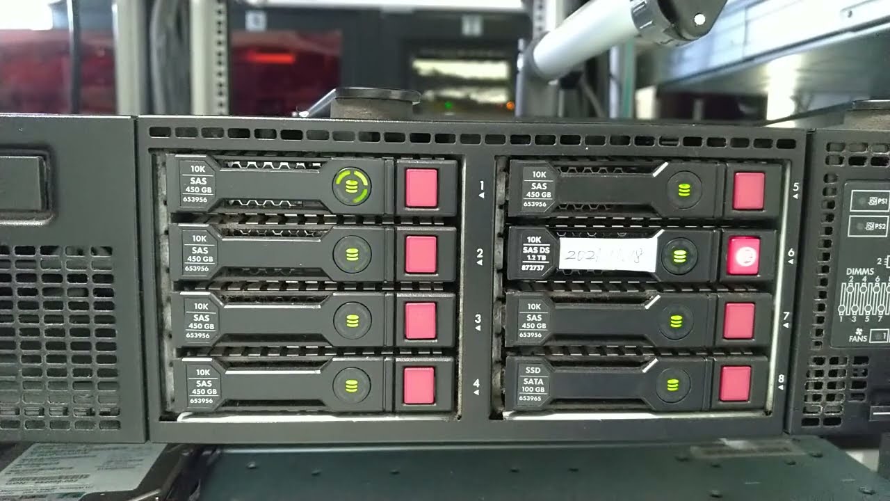 HP DL380p G8 Hard Disk Replace(2021-11-18)