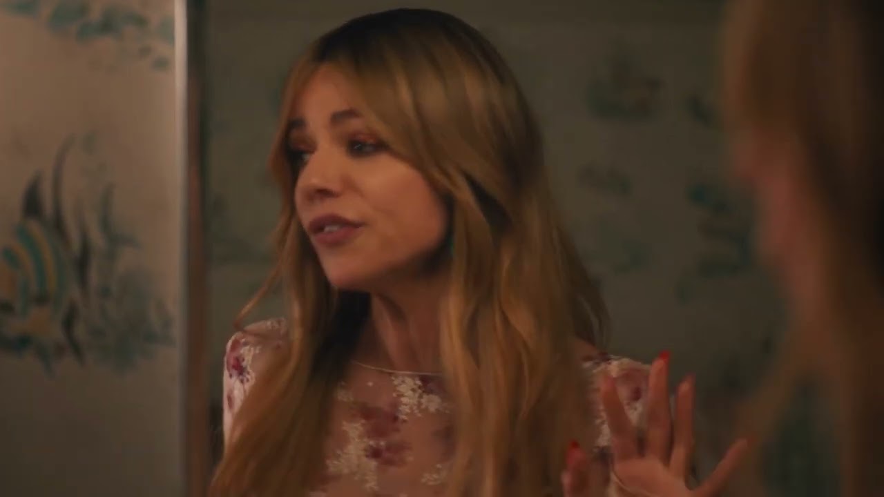 Woman Puts Her Boots on and Stops Elevator With Authority (TV Scene) [Black Socks]