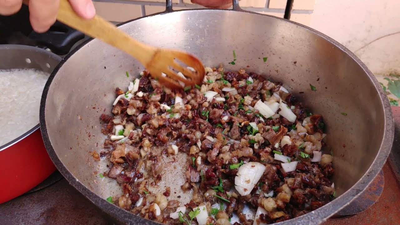 Arroz Carreteiro de sobra de Costela - Reaproveitando um churrasco