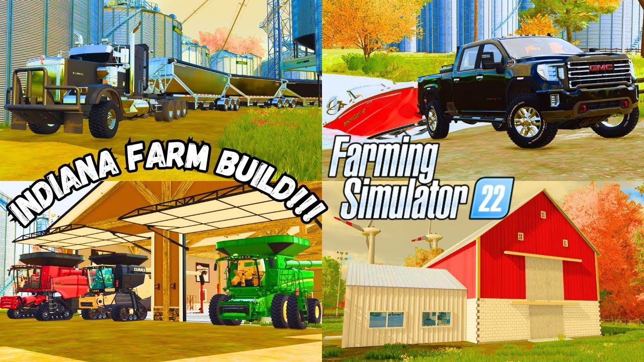 12 MILLION DOLLAR INDIANA FARM BUILD(Farm build series PT.3) #fs22  #timelapse  #farmbuilding