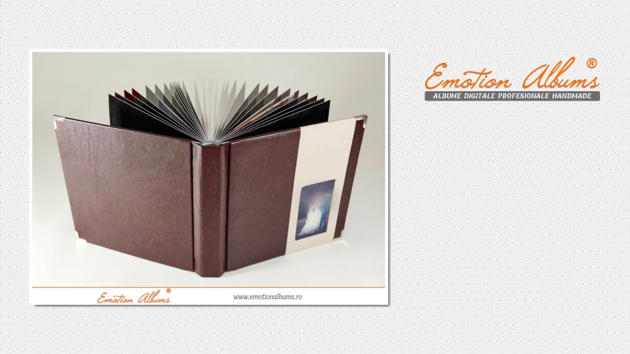 Album nunta cu doua materiale | Albume pentru nunti  realizate handmade | Emotion Albums