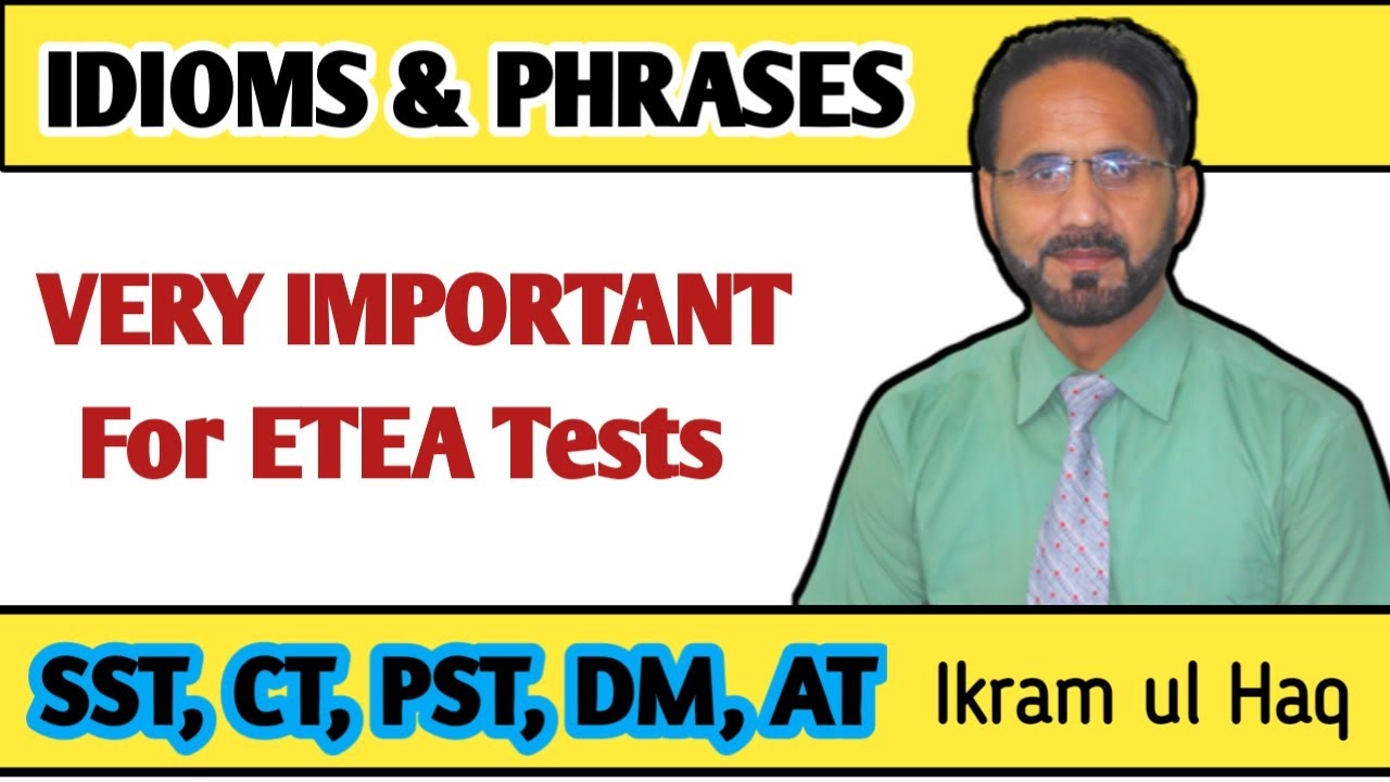 Idioms and Phrases |Most Important English MCQs| english with ikram
