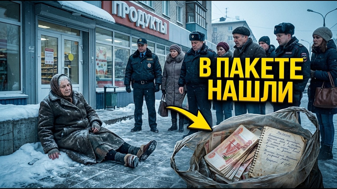 Нищая старуха каждый день сидела у магазина. Когда она умерла — в её пакете нашли то, от чего весь
