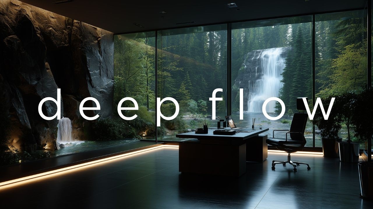 Музыка для глубокой концентрации для работы — deep flow в роскошном офисе в лесу