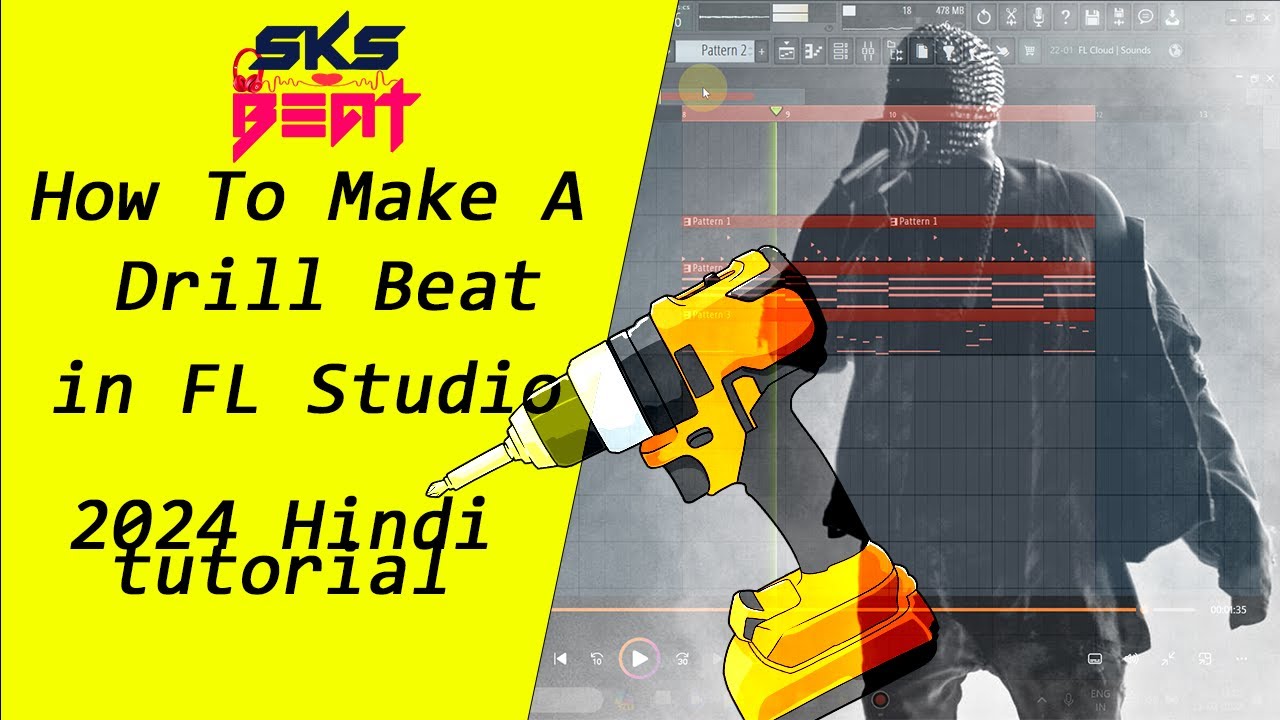 How To Make A Drill Beat In FL Studio | Hindi Tutorial 2024 I FL स्टूडियो में ड्रिल बीट कैसे बनाएं