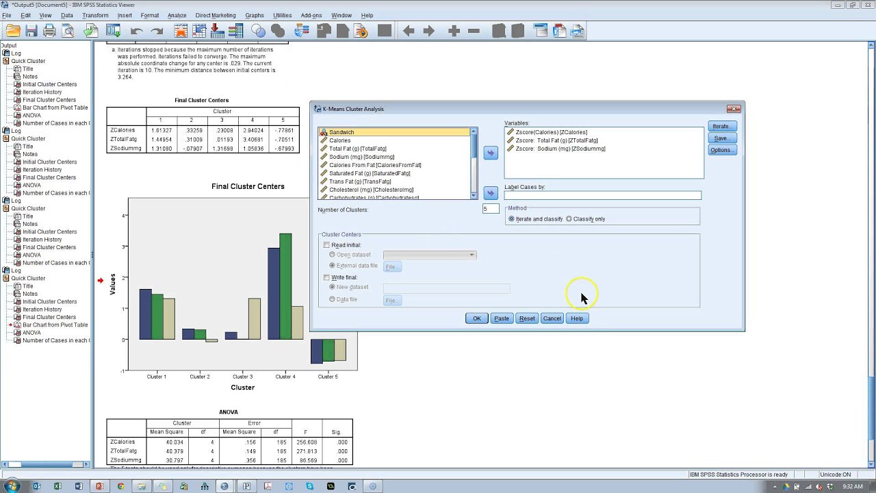 Validating K-means cluster anslysis in SPSS