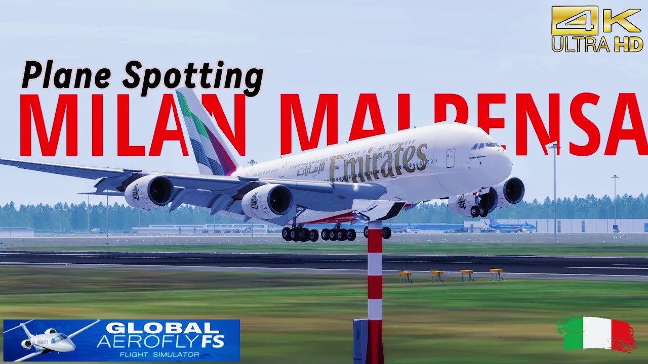 AEROFLY FS GLOBAL | Over 30 crosswind Takeoffs & Landings @ MILAN MALPENSA[LIMC]