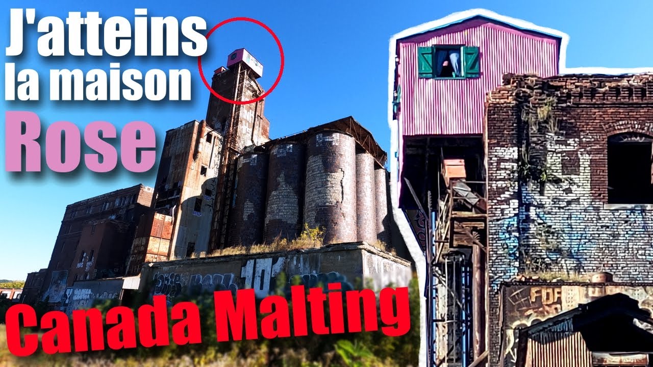 J'entre dans la Canada Malting et j'atteins la Maison Rose Histoire du Malt, Urbex Montréal Quebec