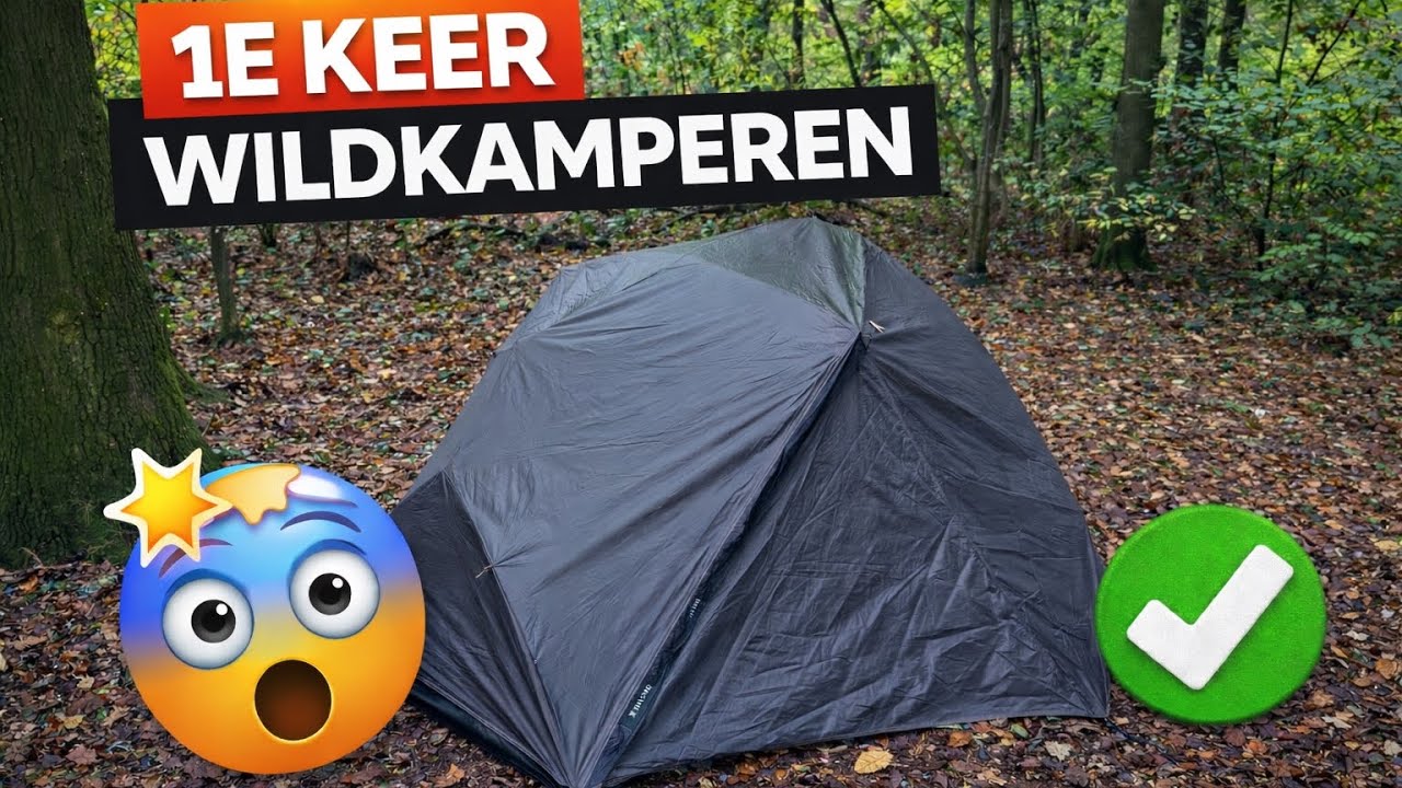 1e keer solo wildkamperen in mijn Simond tent. (First time solo wild camping in My Simond tent)