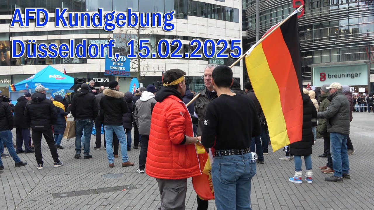 D-TV Düsseldorf AFD Kundgebung 15.02.2025 (Teil-2)