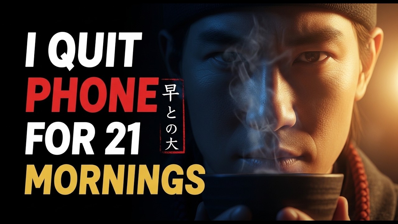 I Quit Phone for 21 Mornings: I Used a Japanese Ritual Instead (My Brain Actually Changed)