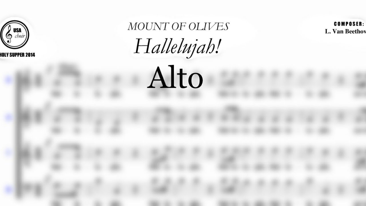 Lldm Hallelujah Mount of Olives Alto