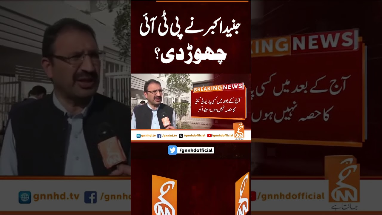 جنید اکبر نے پی ٹی آئی چھوڑ دی؟ #gnn #latest #updates #news #breaking #newsupdates