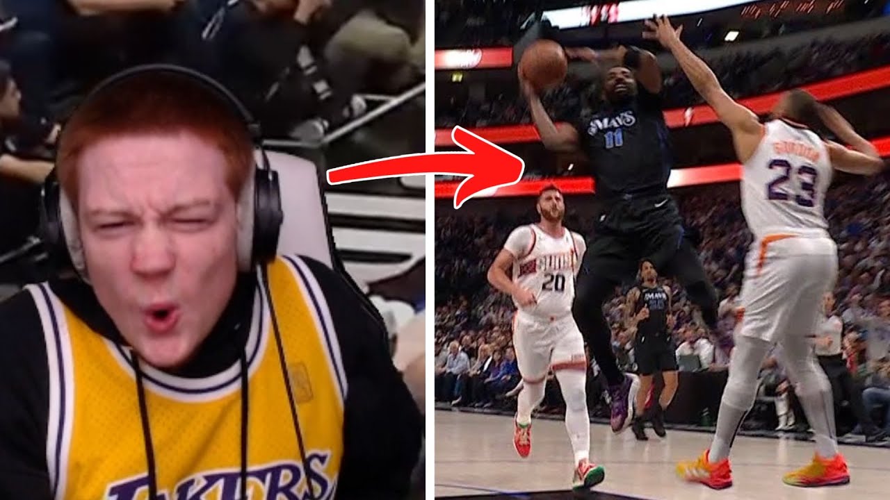 Kyrie INSANE layup! Reacting to Mavericks vs Suns!