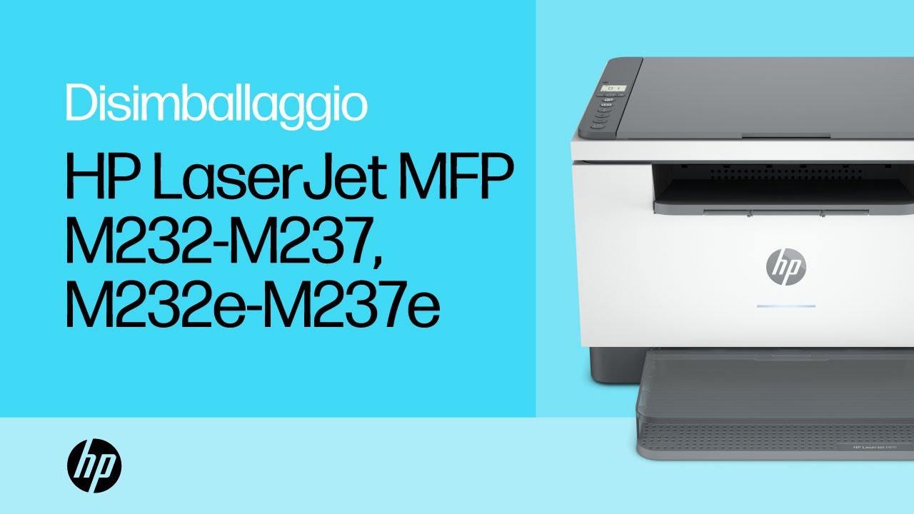 Disimb. e accendere stampanti multifunz. HP LaserJet serie M232-M237, M232e-M237e | HP Support