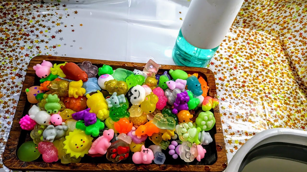 ASMR SQUISHIES💦washed 108 Mini Squishies💦 Mochi cute💦