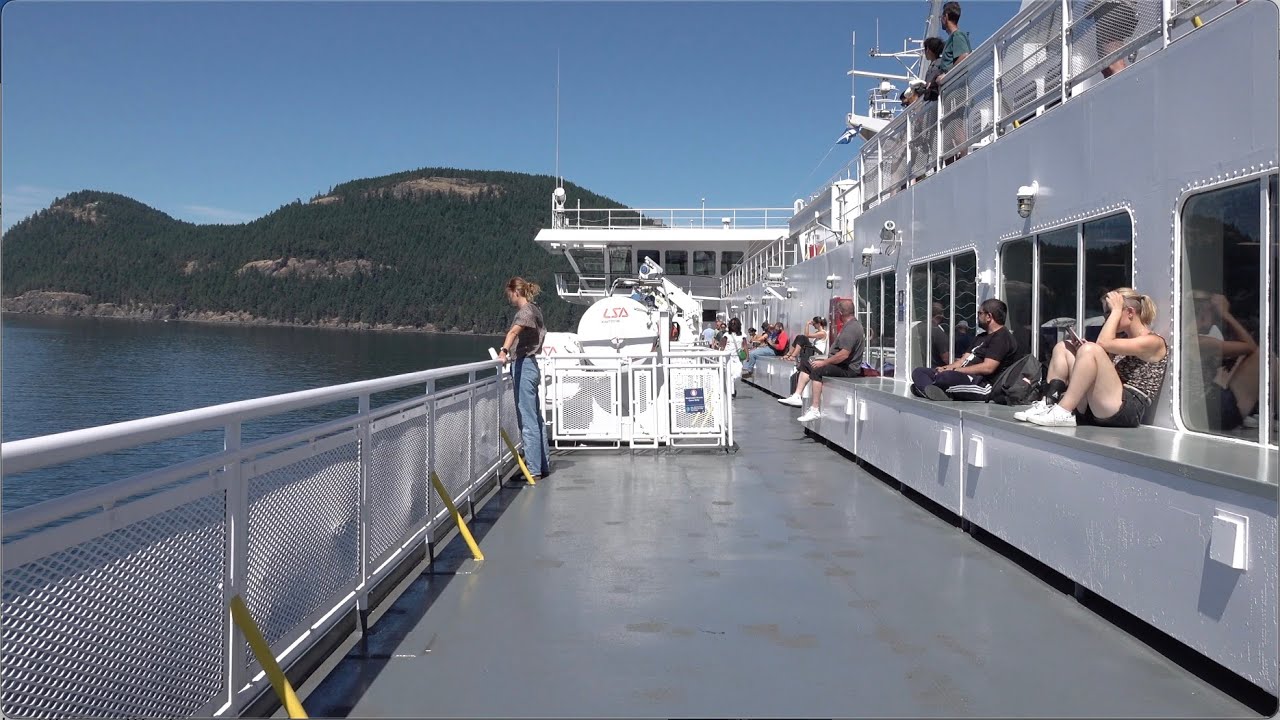 Travers&eacute;e en ferry de Victoria vers Vancouver (Colombie-Britannique - Canada)