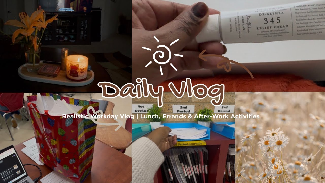 Realistic Workday Vlog | Lunch, Errands & After-Work Activities 🤍