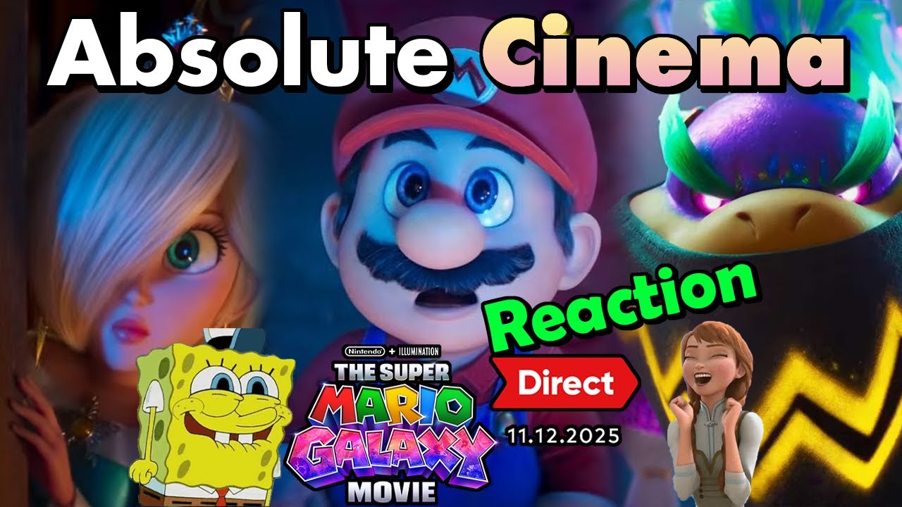 GROWN MAN RELAPSING OVER THE SUPER MARIO GALAXY MOVIE