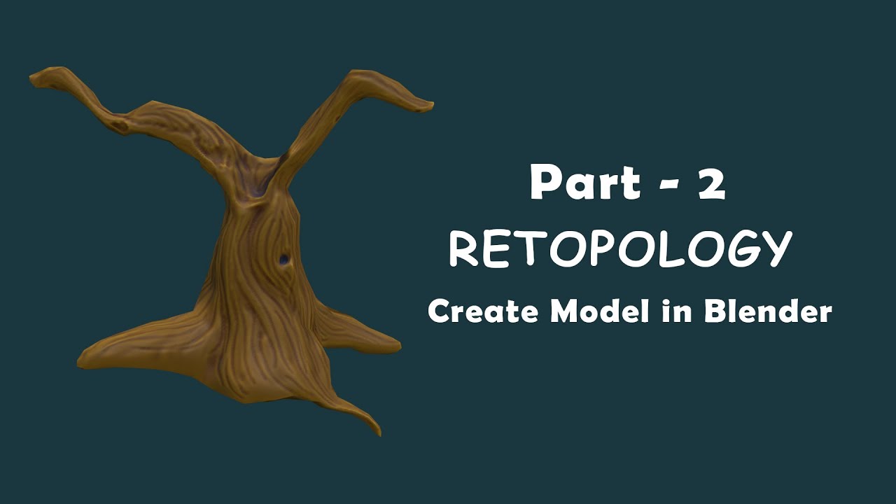 Create model in Blender part 2- Retopology