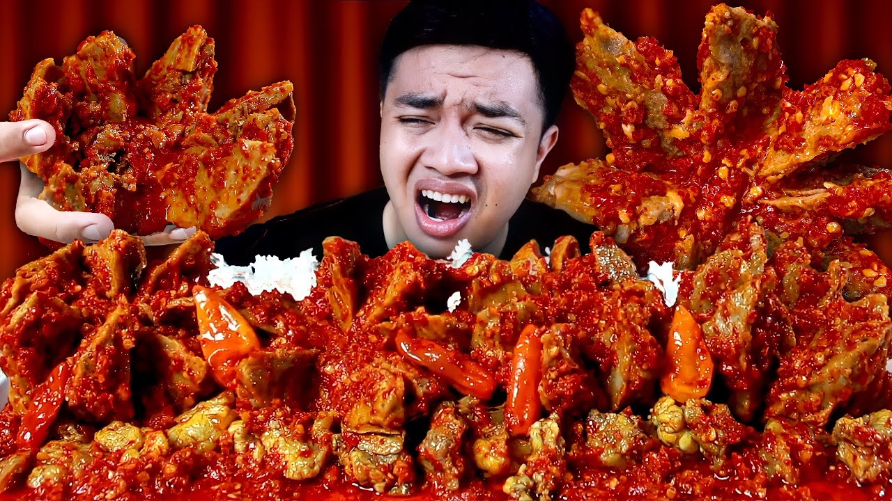 MUKBANG BAKSO BOGEM URAT MEKAR SAMBEL MERCON + OSENG TETELAN MERCON PEDAS