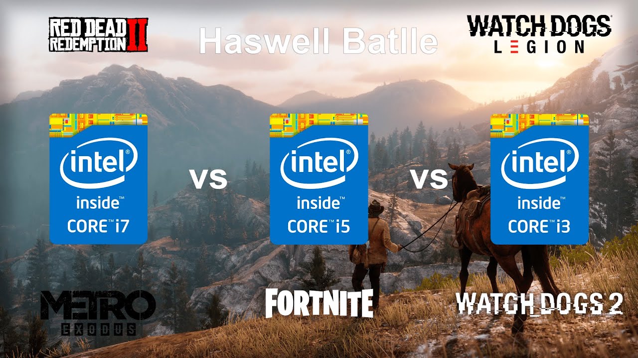 Intel Core I7 4770 vs I5 4590 vs I3 4330 (in 5 games)