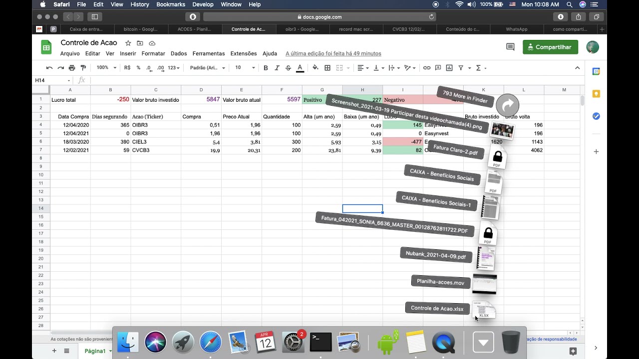 Exportar modelo de planilha google sheets