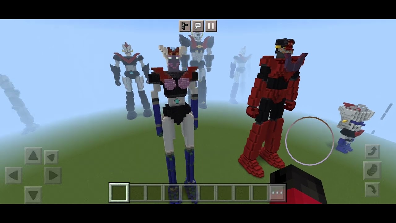 minecraft mazinger 슈퍼로봇 건축