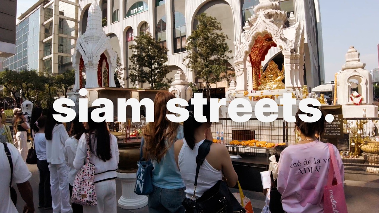 Walking Around centralw0rld Siam Bangkok in the Morning | 4K Walking Tour POV | No Talking