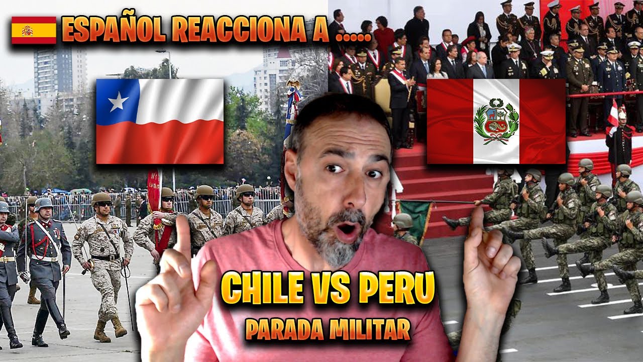 👉 ESPAÑOL REACCIONA A PARADA MILITAR CHILE VS PERU