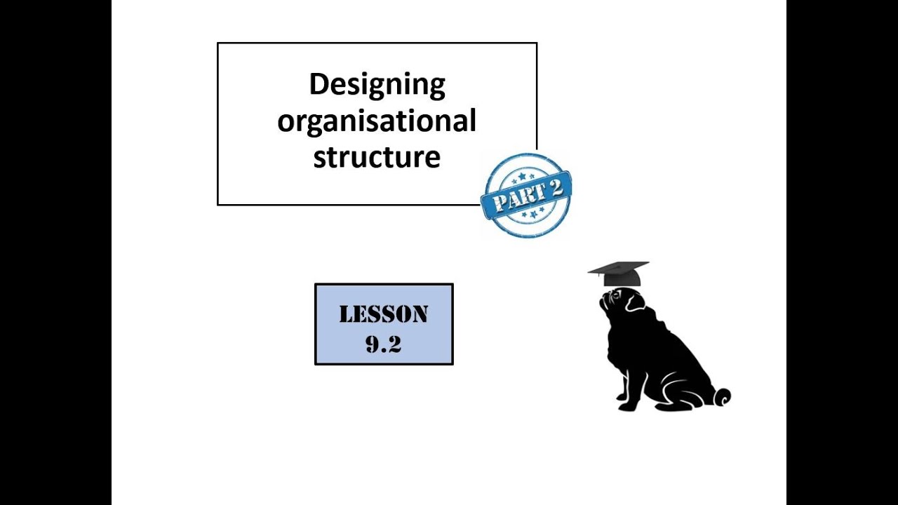 9.2  Designing organisational structure