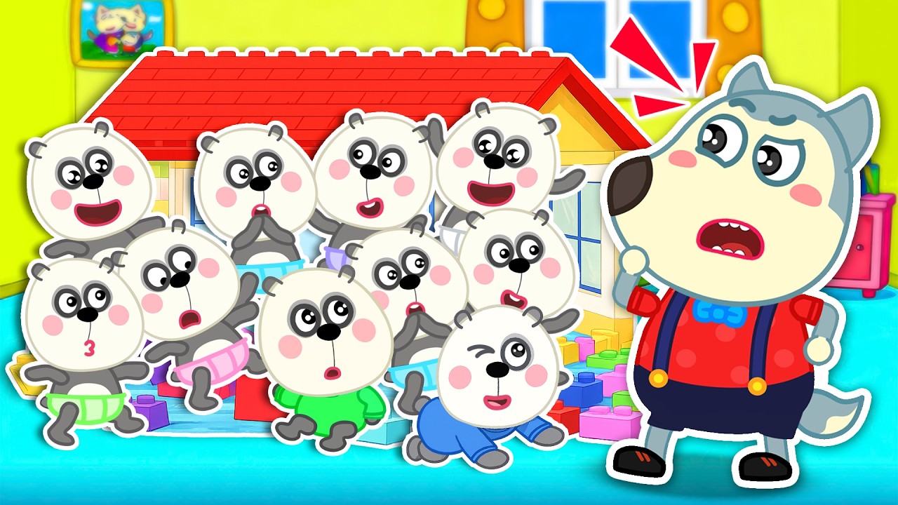 Contando 10 Panditas | Aprende a Contar | Canciones infantiles para Niños | Wolfoo en Español