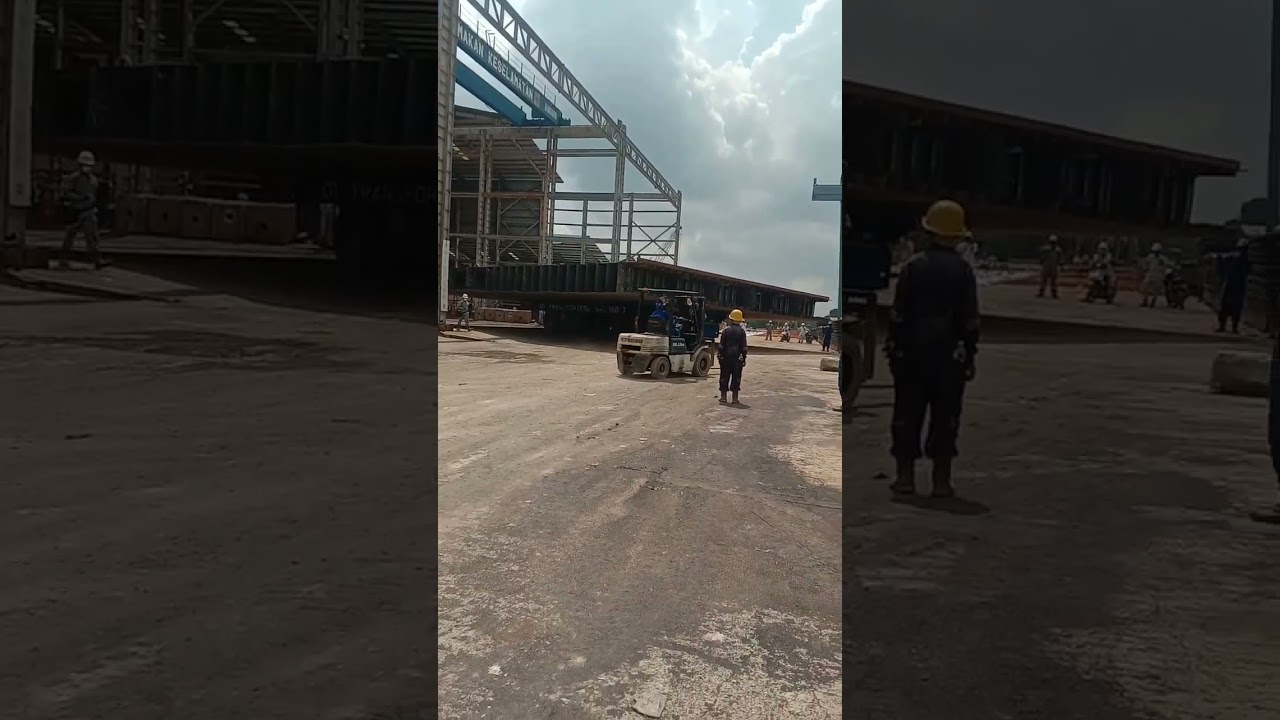 Kapal New Building move the block from the Workshop 