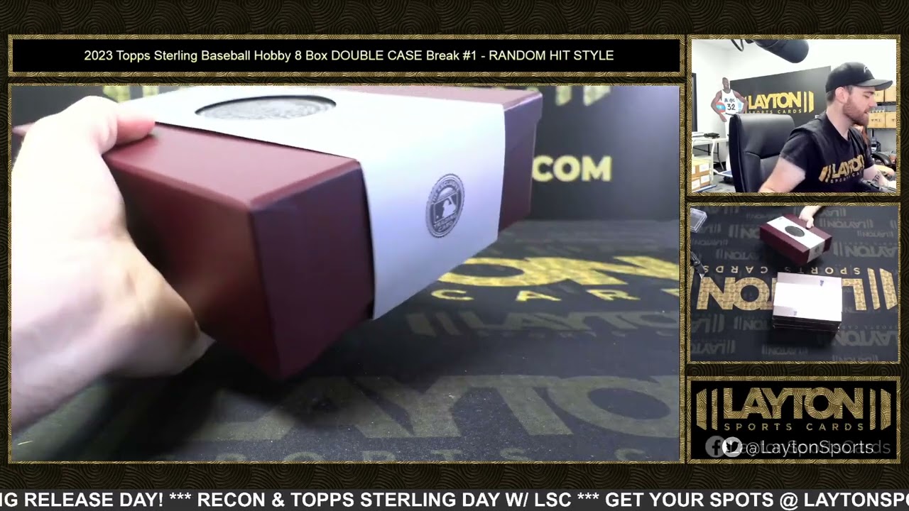 2023 Topps Sterling Baseball Hobby 8 Box DOUBLE CASE Break #1