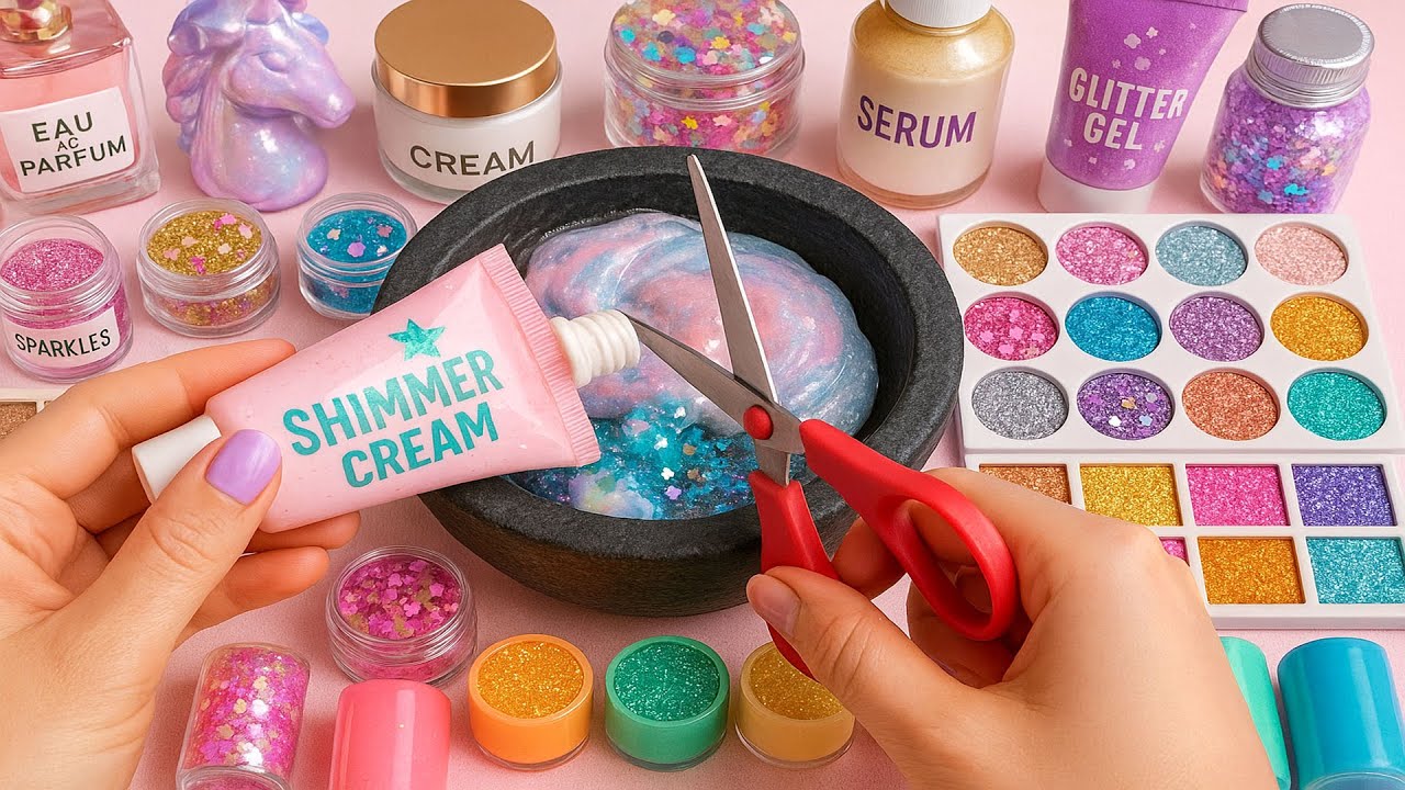Oddly Satisfying Slime ASMR | Makeup, Cosmetics & Toothpaste Mixing